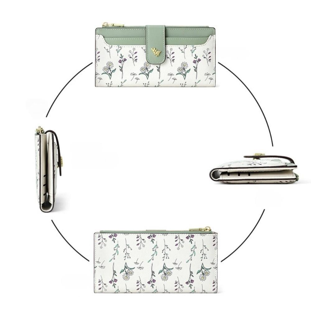 Handheld Long Folding Wallet Waterproof Check Credit Card Bag Fashion Money Purse Bag Travel