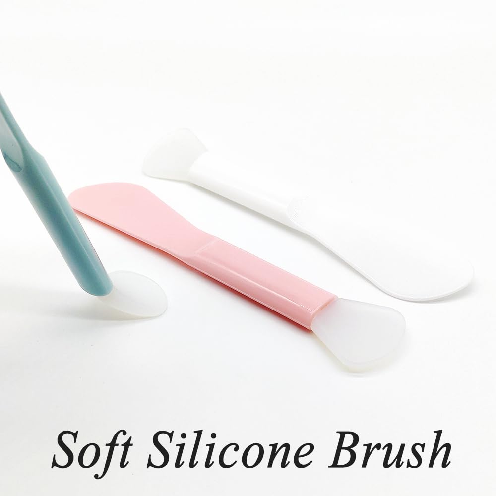 Набор из 6 косметических шпателей, мягкая силиконовая ложка-скупер для экстракции, инструмент для DIY масок для лица, крема для лица, сыворотки, глины, поделок, аппликатор для макияжа