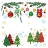 2026 Christmas Window Sticker Snowman Snowflake Glass Stickers Double Sided Printed Electrostatic Decals Home Party Decorations