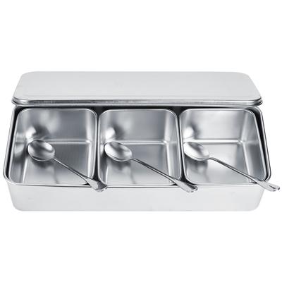 Домохозяйство 3?Сетка из нержавеющей стали для приправ, банка, набор для специй с крышкой для ложек