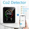 Portable CO2 Detector CO2 Detector Portable Battery Operated Carbon Dioxide HCHO TVOC Temp Humi 5 In 1 Meter Air Quality Monitor