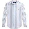 Polo Рубашка с длинным рукавом в полоску на пуговицах Детские рубашки 323958469-001