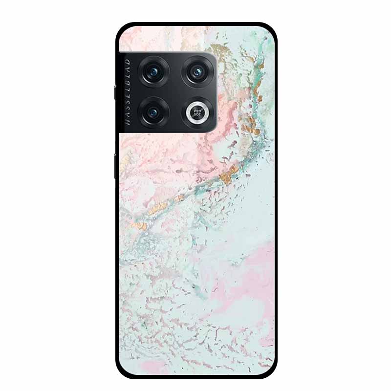 For OnePlus 10 Pro Case Marble Tempered Glass Back Cover Hard Case For OnePlus 10 Pro Shockproof Fundas NE2210 Protective Coque