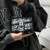 Bags for Women's Crossbody Bags Ins Niche Versatile Fashion Texture Diamond Chain Black Mini Bag
