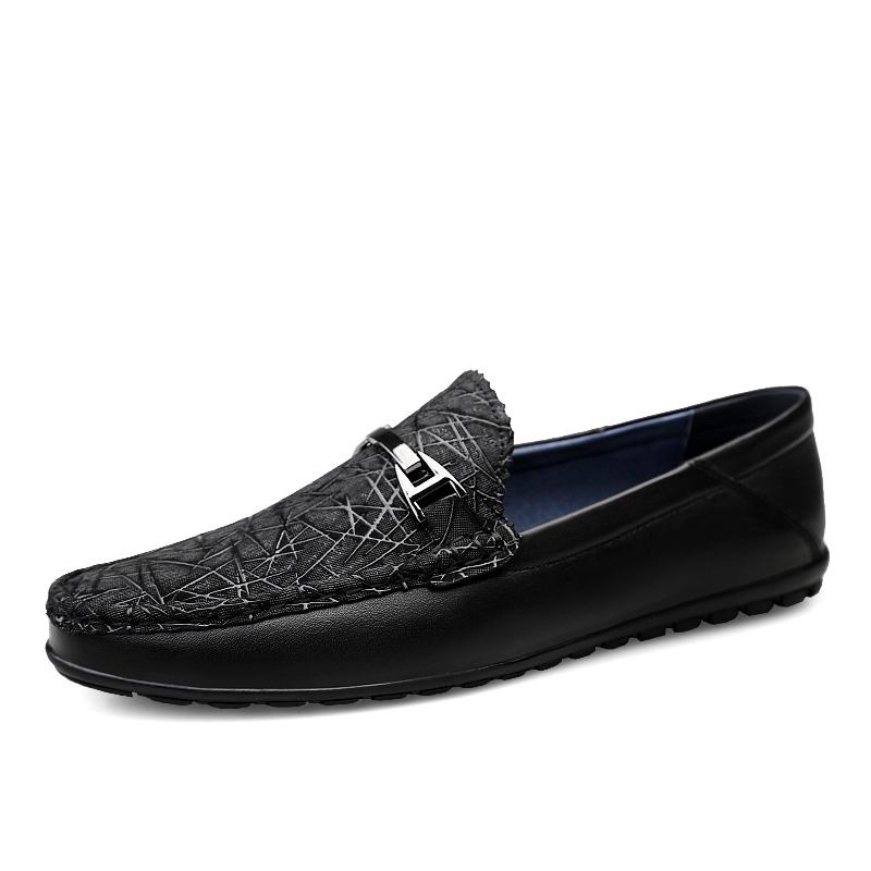 Casual Luxury Brand Summer Men Loafers Genuine Leather Moccasins Light Breathable Slip On Brogue Shoes Soft Italian Mens Shoes
