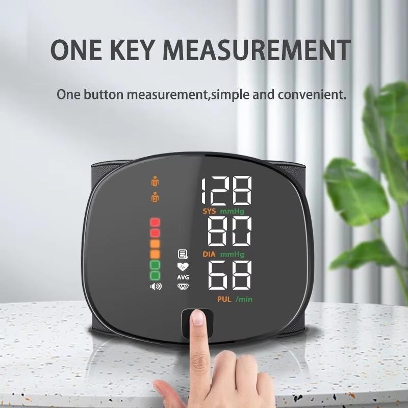 Новый Smart Touch LED монитор артериального давления на запястье домашний сфигмоманометр медицинский английский голос цифровой тензиометр тонометр для здоровья