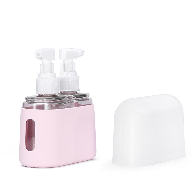 2/3/4-In-1 Travel Refillable Bottle Set Combination Liquid Lotion Shampoo Shower Gel Dispenser Empty Cosmetic Container Atomizer