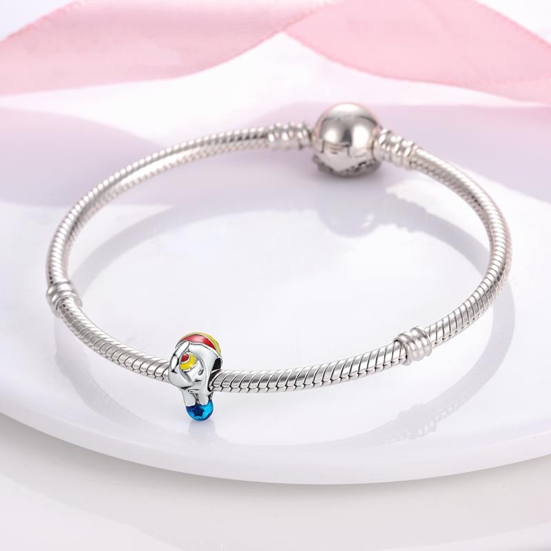 Цирковые подвески в виде слонов, бусины, подходят для оригинального брендового браслета, сделай сам, серебряного цвета, ювелирные украшения для подарка