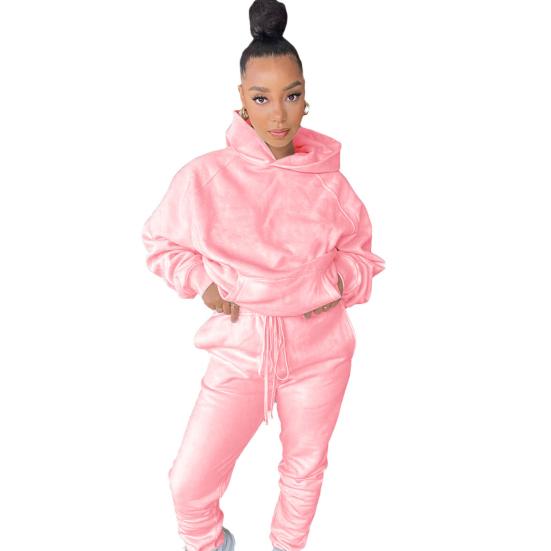 Спортивная одежда, разноцветные теплые гибкие женские наряды для осеннего костюма с капюшоном