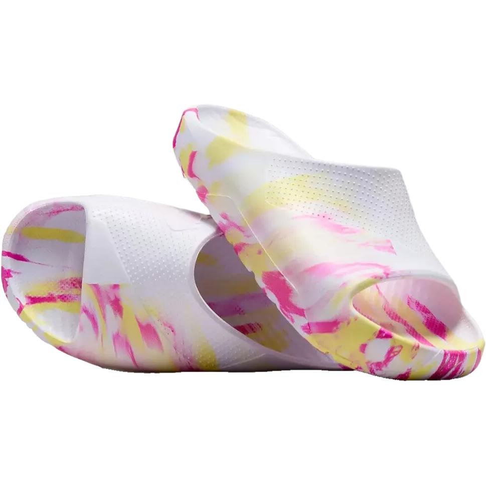 Air Jordan Post Slide GS White Fuchsia Marbled Kids Sneakers Laser-Fuchsia Light-Laser-Orange FZ3154-156