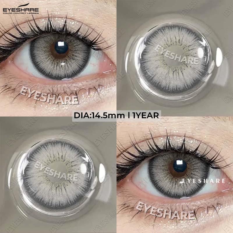 Eyeshare Новые цветные контактные линзы, сине-зеленые модные линзы для очков, черные натуральные косметические линзы, розовые кофейные нежные линзы, коричневые линзы, 1 пара
