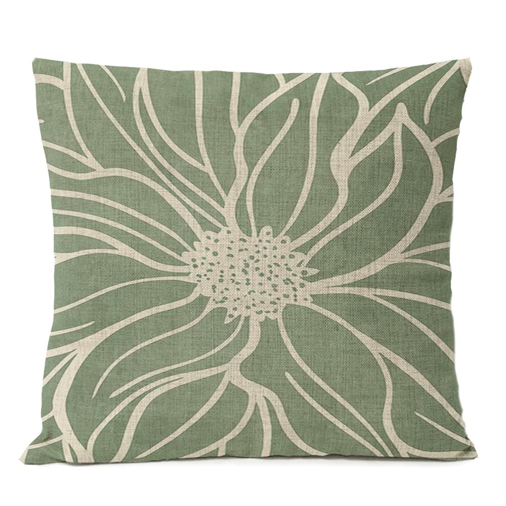 Бохо Геометрические Листья Цветочный Наволочка Домашний Декор Луна Солнце Цветы Лен Наволочка Декорация Диванная Наволочка