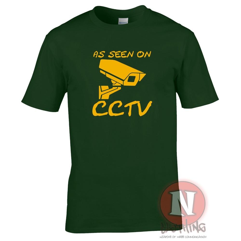 As Seen On Cctv TShirt A Little Funny Banksy Street Art Quote Teeshirt Tee