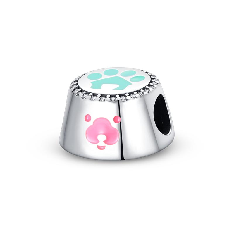 Copper Cherry Coffee Cake Doughnuts Afternoon Tea Series Charms Beads Pendant Fit Original Bracelets Diy