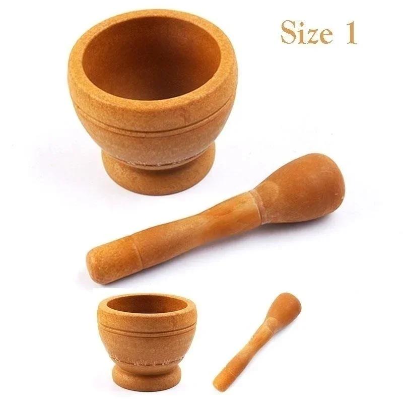 Resin Mortar Pestle Set Garlic Herb Spice Mixing Grinding Crusher Bowl Restaurant Kitchen Tools LS