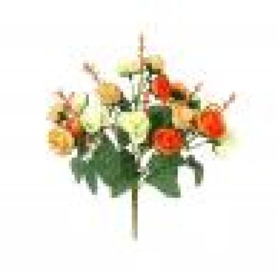 1 букет 21 голова искусственная роза шелковый цветок лист домашний декор свадебный декор