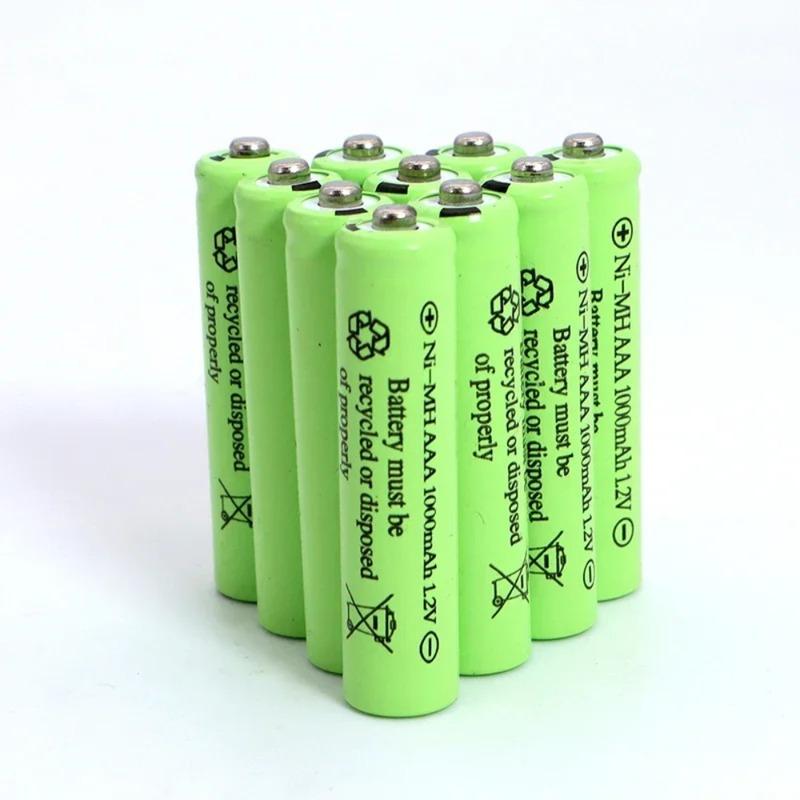 1-20PCS 1.2V 1000mAh NI-MH Rechargeable AAA Batteries Long Lasting for Remote Control Car RC Toys Solar Lights Mouse