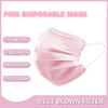 3-layer Pink Mask Face Mouth Masks Non Woven Disposable Anti-dust Masks Earloops Masks