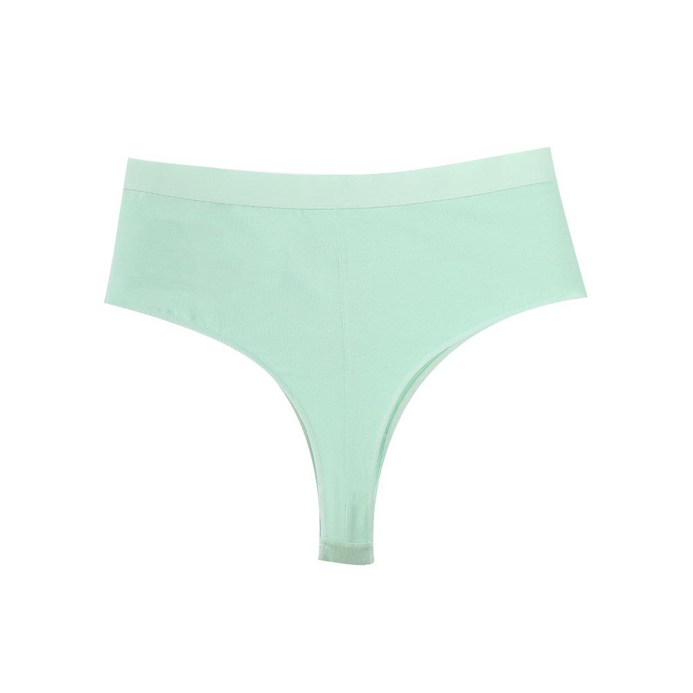 Женские хлопковые трусики большого размера с высокой талией, компрессионные стринги с высокой пружиной, закрытый задний шов, удобные спортивные трусы