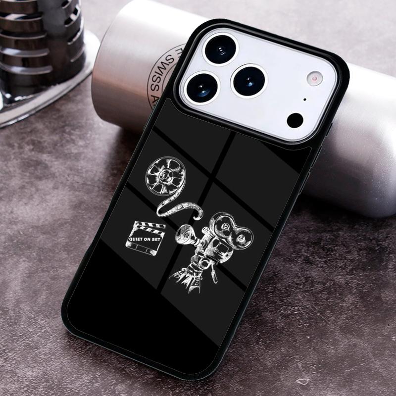 Clapper board Film Movie maker Phone Case For iPhone 17 16 15 14 13 12 11 Pro Max Plus 17Air Soft Silicone Cover