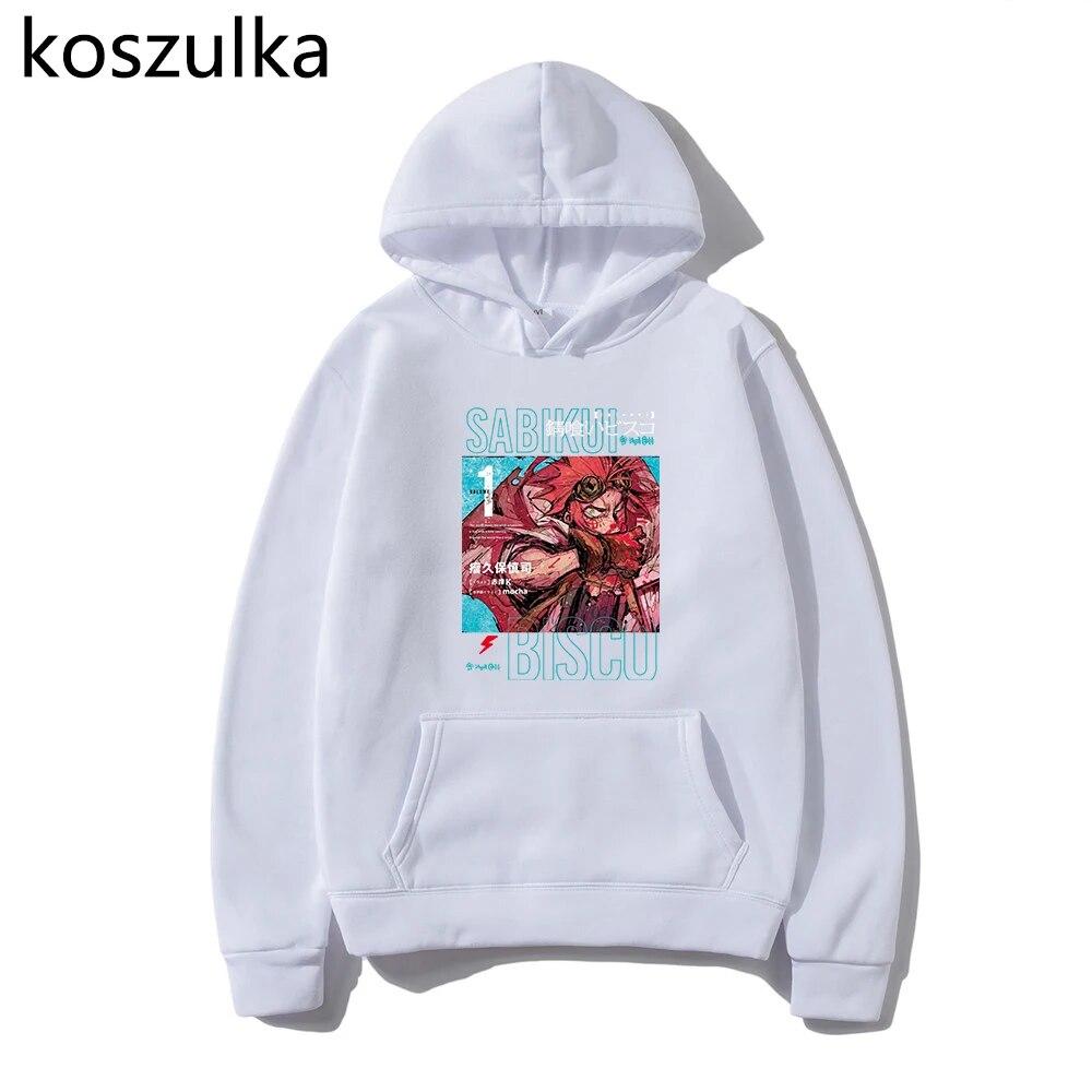 Горячая толстовка с капюшоном в стиле аниме Sabikui Bisco, унисекс, манга, Harajuku Bisco, толстовки с принтом, женские толстовки, винтажные пуловеры, женские зимние топы
