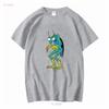 Zorak Ретро Мультяшный Персонаж Поношенный Вид Футболка винтажная Стиранный Растянутый графический Топ Для Повседневной Носки homme Универсальный Стильный