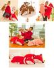 Super Soft Fox Plush Toy Cartoon Style Pp Cotton Filling Customizable 35cm 50cm 60cm 70cm 90cm 1.2m