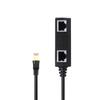 RJ45 Кабель-разветвитель Ethernet RJ45 1 штекерный порт на 2 гнездовых порта Lan Ethernet Сетевой адаптер-сплиттер