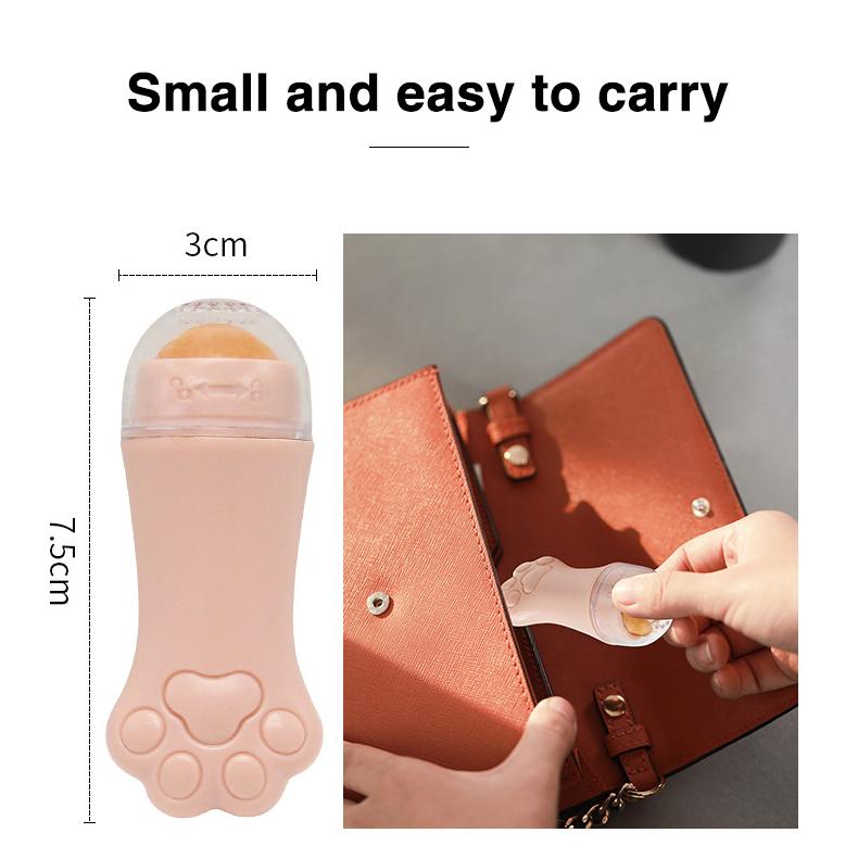 Вулканический камень, маслопоглощающий валик для массажа лица и масла, чистые поры, вулканический камень, валик для лица и масла