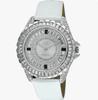 Женские часы Adee Kaye Mondo G-3 Collection Crystal Accents Silver Brass Rhodium Plated Dial Quartz AK2727-S