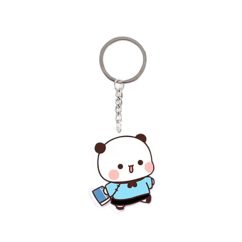 Animal Super Cute Couple Keychain Cartoon Cute Cartoon Bubu Dudu Key Chain Car Keyring