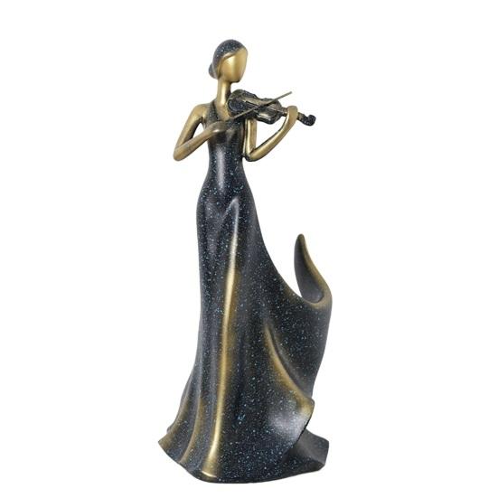 Violin Player Wine Bottle Holder Female Violinist Musician Beer Bottle Display Stand Organizer Rack Home Kitchen Bar Dining Table Desktop Decoration