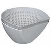 Dustpan and Colander Bowl, White, Made In Japan, Tsubame-Sanjo, Microwave Safe, C-6260