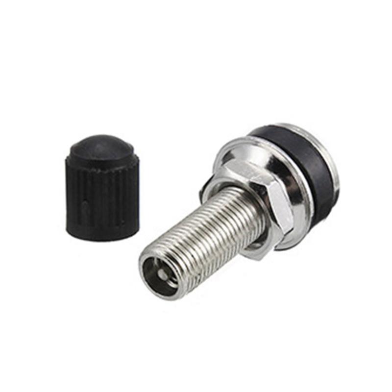 1 Pair Tubeless Tire Valves with Dustproof Cover Universal Motorbike Scooter Car Tire Valves Replacement Tire Valves