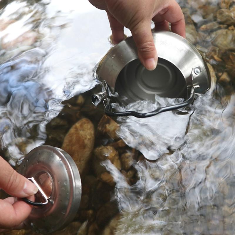 Нержавеющая сталь Чайники для походов на открытом воздухе Кастрюля Посуда Кемпинговые чайники Чайник со свистком для плиты Чайник для кемпинга Чайник для кофе