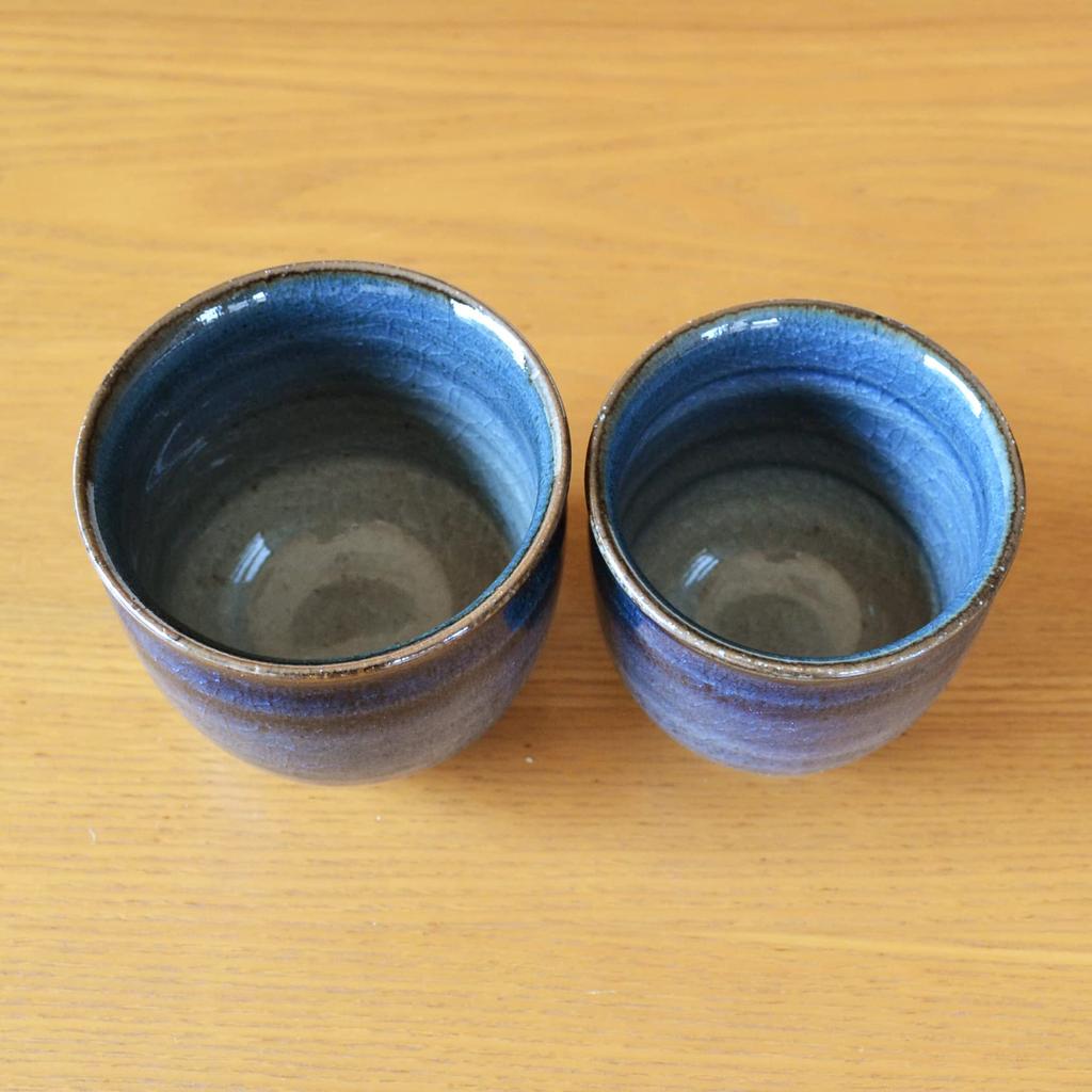 Пара чашек в подарочной упаковке, стильная чашка для супружеской пары цвета индиго, сделанная в Японии