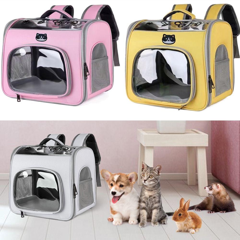 Дышащая сетка рюкзак-переноска для домашних животных складной чехол для кошек дорожная сумка для домашних животных на открытом воздухе