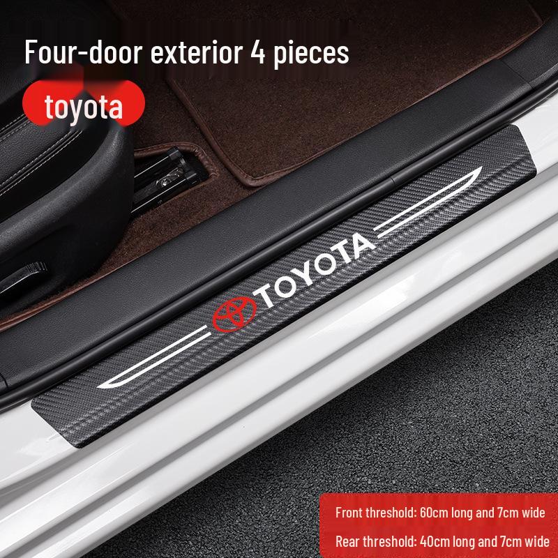 Накладки на пороги и защита багажника для моделей Toyota: Corolla, Levin, Camry, Highlander, RAV4