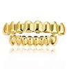18K Gold Electroplated Hip-Hop Braces Set: 8 Upper and 8 Lower Teeth