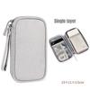 1pc Digital Accessories Organizer Bag Single Double Layer Cables Chargers Earphones Storage Bag Portable Travel Storage Pouch