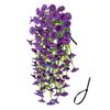 1/2Pcs Hanging Artificial Morning Glory UV Resistant Fake Flower Wedding Party Indoor Outdoor Garden Wall Hanging Faux Flower Decoration