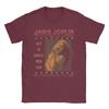 Janis Joplin One Night Only TShirts Men  Vintage Pure Cotton Tee Shirt Crew Neck Short Sleeve T Shirt Birthday Gift Clothes