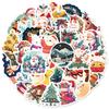 50 Christmas Themed Pendants Cartoon Graffiti Stickers Santa Elk Decorative Stickers