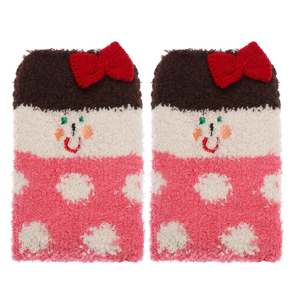 Теплые носки с рисунком животных 3D пушистые коралловые носки для носков рождественские подарочные носки с коробкой