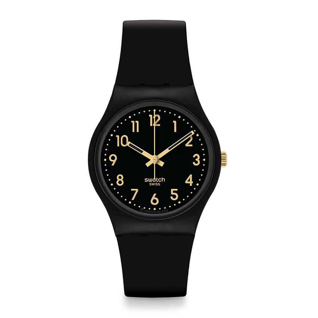 Swatch Унисекс Черные Часы SO28B113 SO28B113