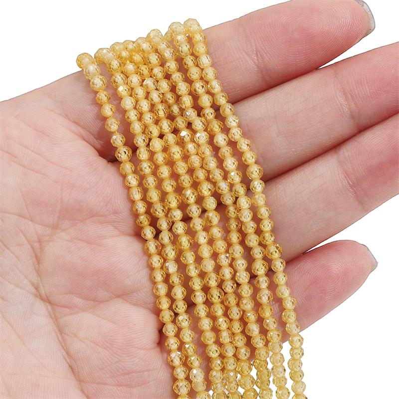 120 шт. Натуральные многоцветные цирконы огранки круглые бусины для изготовления ювелирных изделий своими руками, браслетов, серег