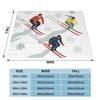 Mid Century Retro Ski Trails In Red Teal And Yellow Custom Travel An Ultra-Soft Micro Fleece Blanket