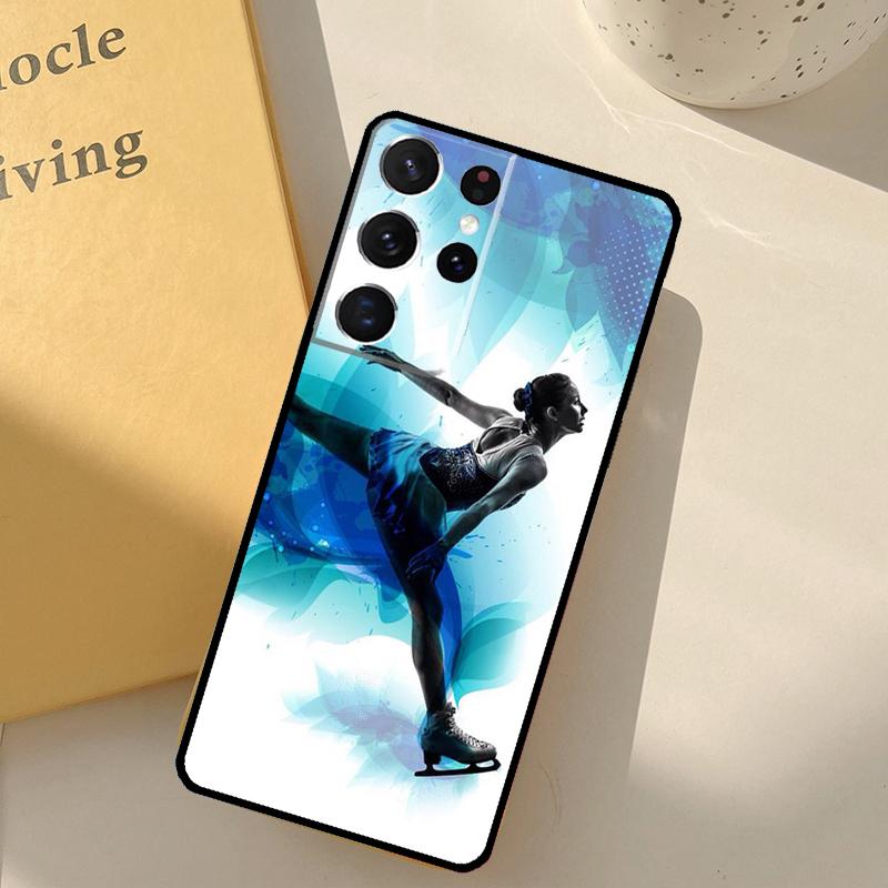 Чехол для телефона с фигурным катанием для Samsung Galaxy S25 Ultra S20 S21 S22 S23 S24 Plus S9 S10 S25 FE Защитная крышка