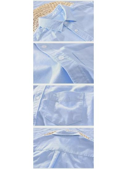 Men's Trendy Korean Style Short-Sleeve Oxford Shirt - Casual, Loose-Fit, Summer Top