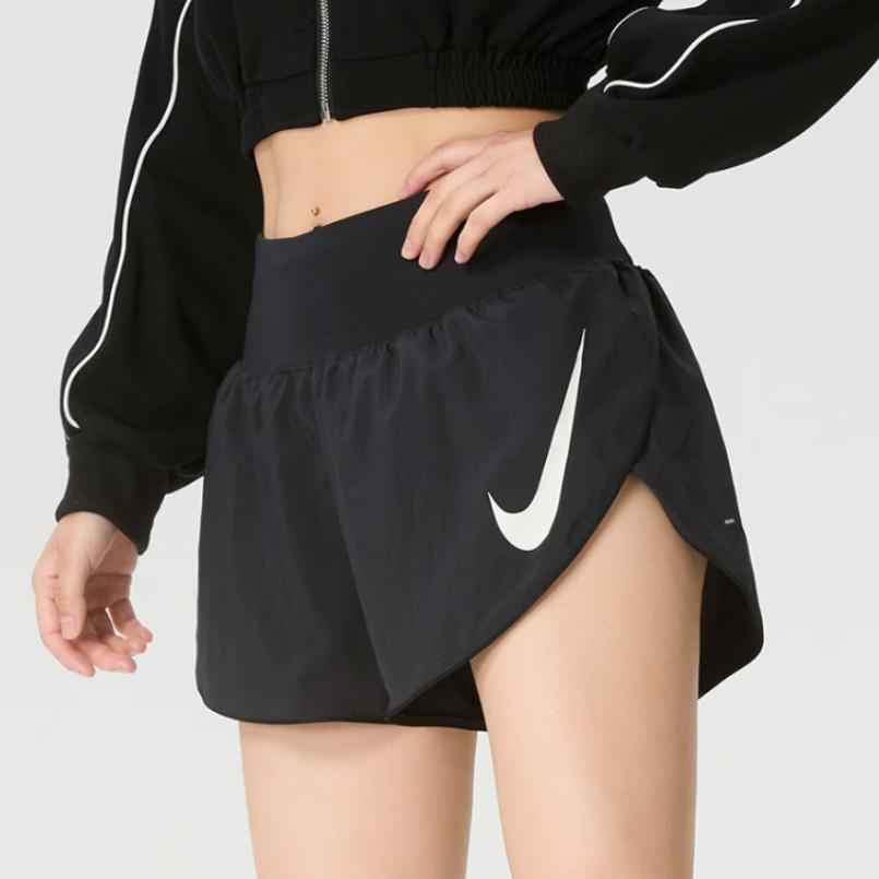 Nike Женские черные шорты для бега Moderate IF1474-010